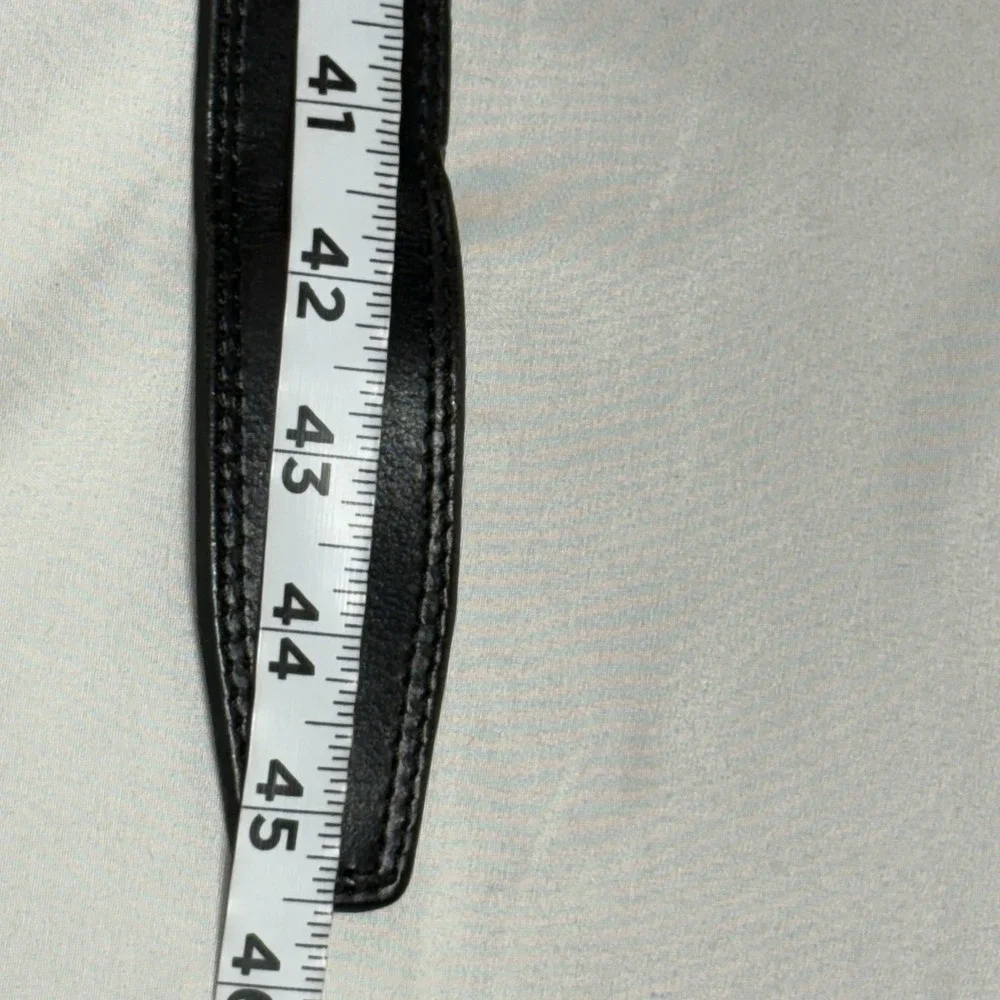 Carhartt Belt Top Grain Leather Men Sz‎ 40 Black WB5503-M Workwear Silver Buckle